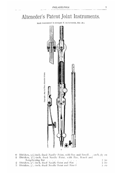 A catalogue and price-list of drawing instruments | Theodore Alteneder