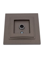 TV розетка оконечная с экраном бронза