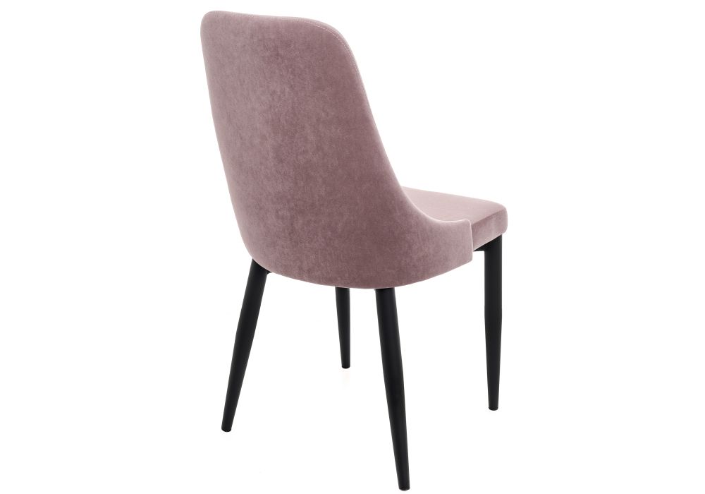 Стул на металлокаркасе Kora light purple / black