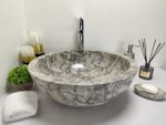 Раковина из мрамора Bowl Grey Doreng Big BM-60022 45*45*17