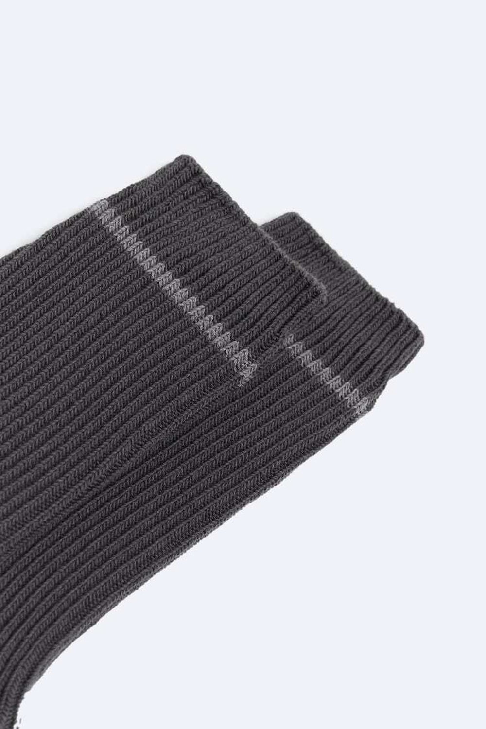 ZARA НОСКИ В РУБЧИК, СЕРЫЙ