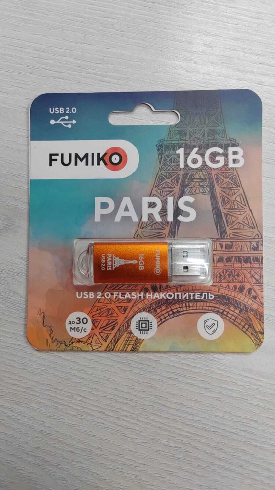 Флешка FUMIKO PARIS 16GB оранжевая USB 2.0