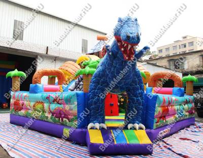 Надувной батут "В гостях у динозавра" 7*7*6м