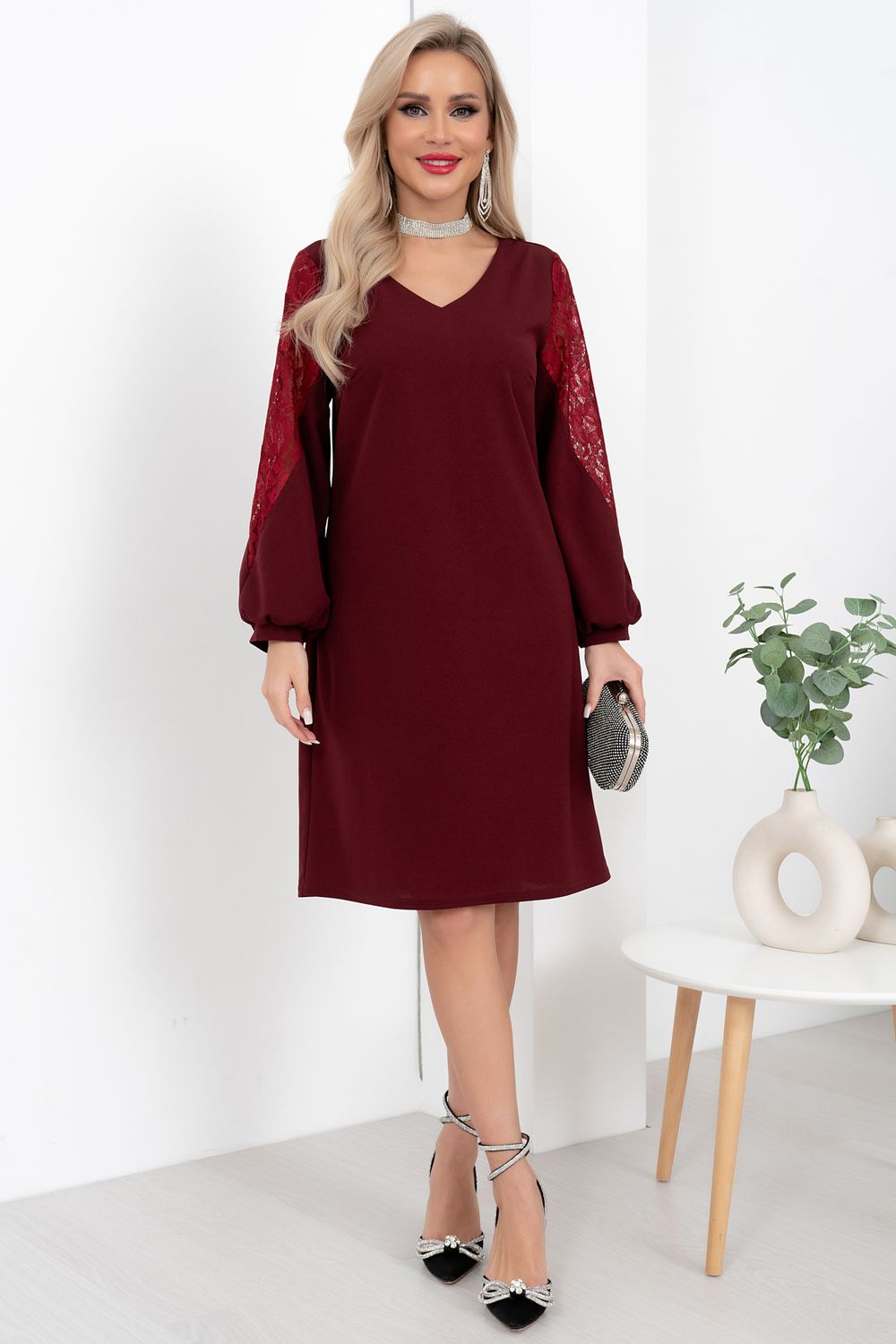 Платье Милана (марсала) Р11-2001/3 Nikol