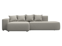 Диван угловой Лига-065 угол левый РОГОЖКА Амур 02 бежевый