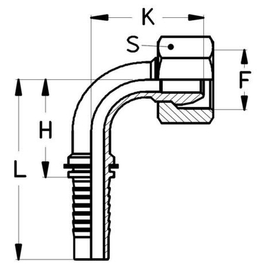 Фитинг DN 10 DKL (Г) 18x1.5 (90)