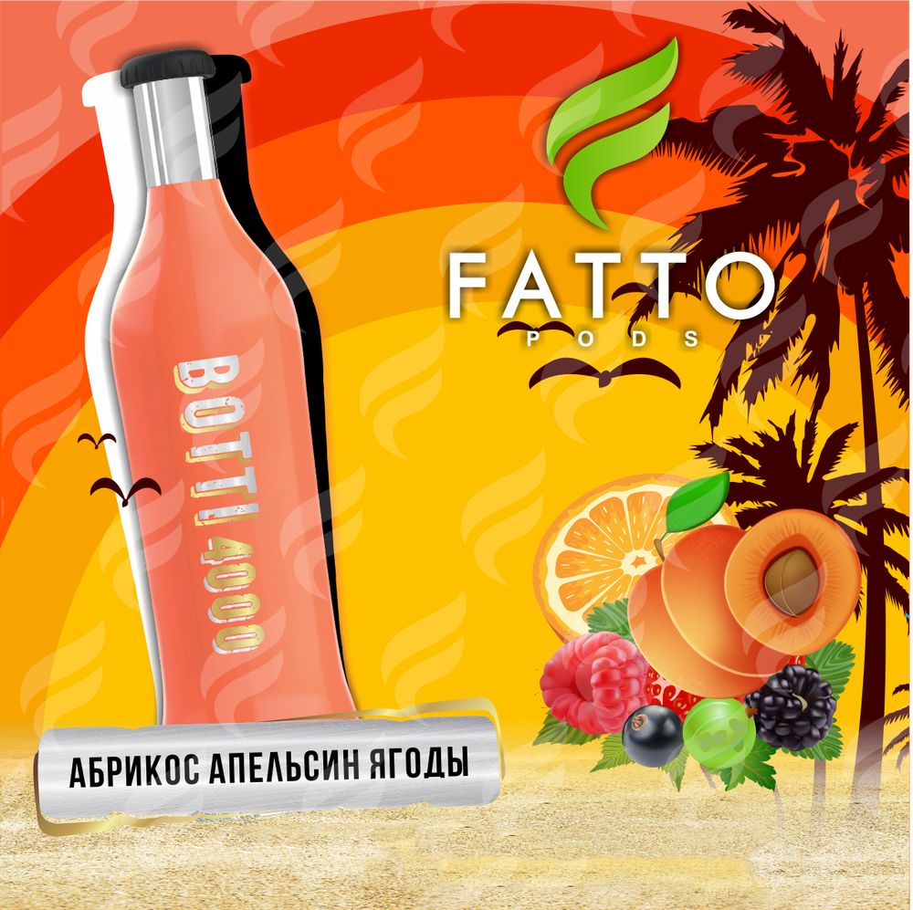 FATTO PODS BOTTI (2% nic) – Apricot Orange Berries