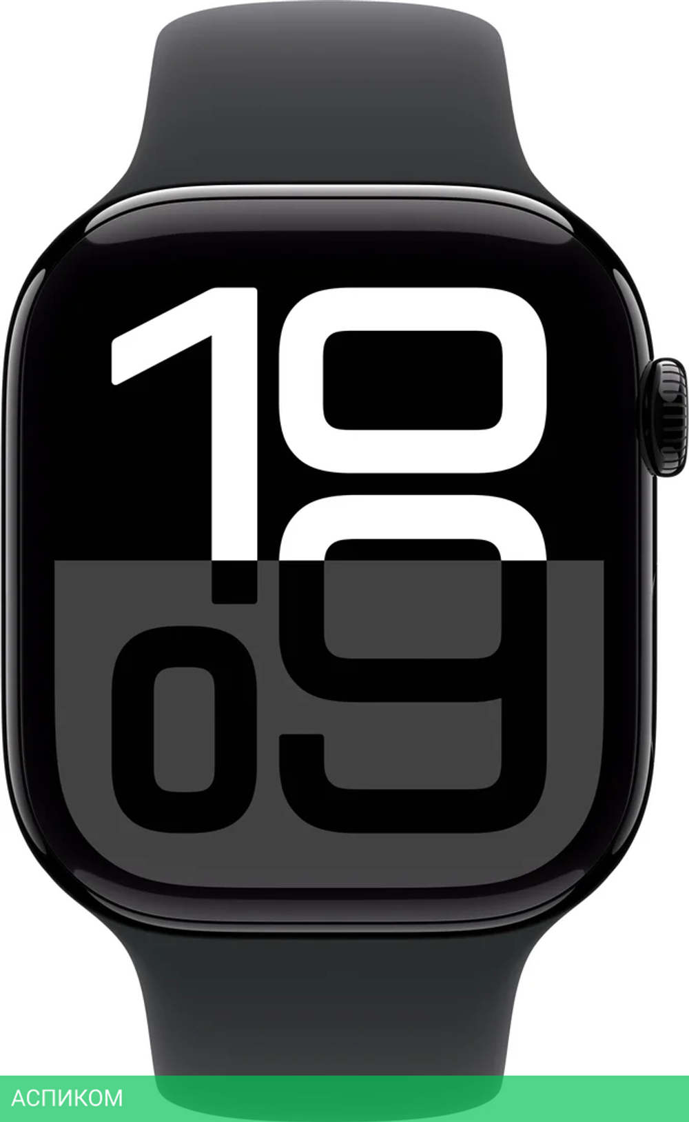 Умные часы Apple Watch Series 10 A2999 46мм OLED черный/черный Sport Band (MWWP3LW/A)