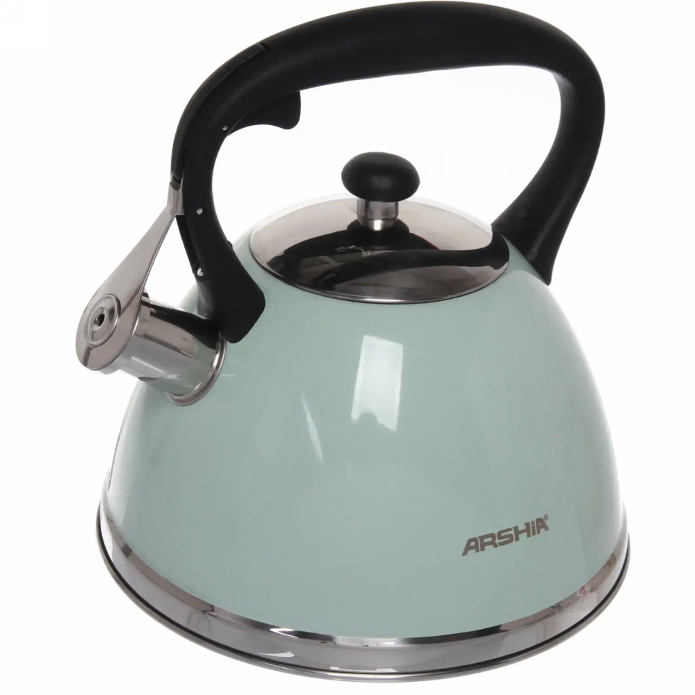 Чайник из нержавеющей стали 3л «ARCHIA» со свистком, мятный