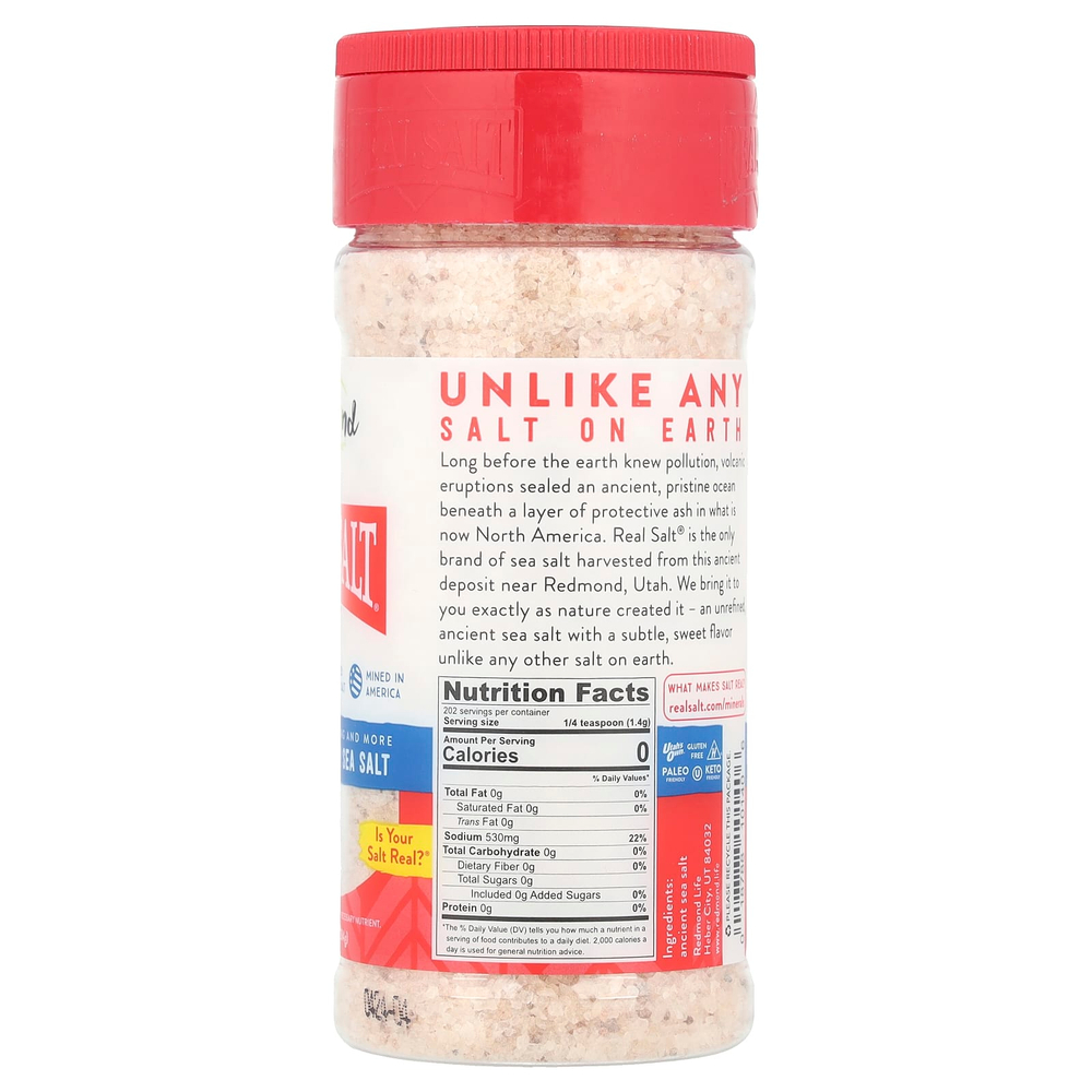 Redmond, Real Salt, древняя кошерная морская соль, 284 г (10 унций)