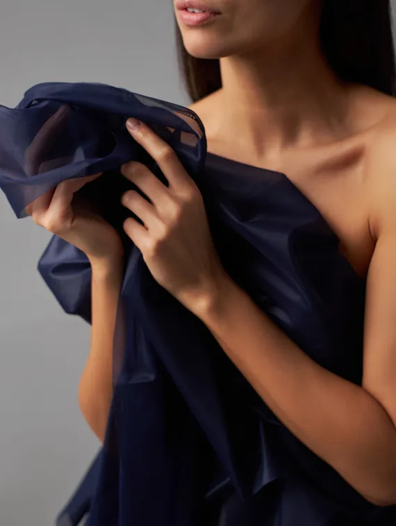 Корсетная сетка Lauma оптом, мягкая, арт.388А, темно-синий 061