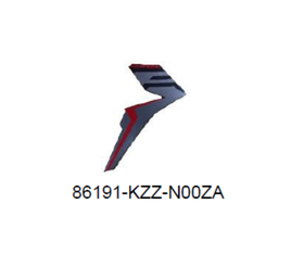 86191-KZZ-N00ZA. STRIPE, R. FR. SHROUD *TYPE2*. Honda CRF250L-M  original decal on the radiator shroud