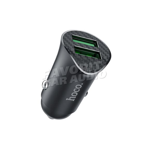 АЗУ 2USB HOCO Z39 3000mA пластик QC3.0 кабель 8 pin черный