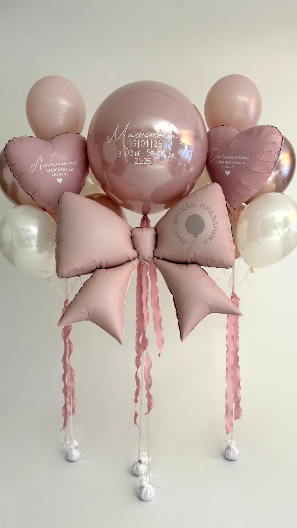 Воздушные шары на выписку для девочки №8928  Изображение3