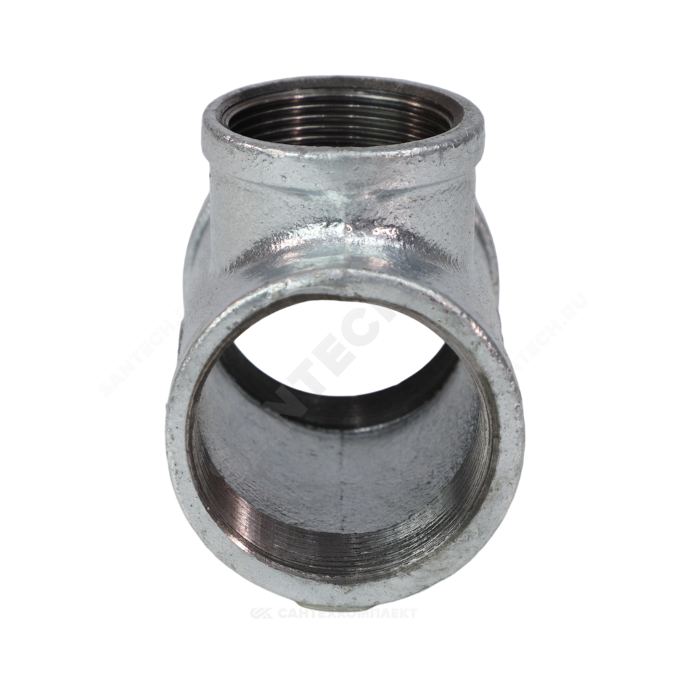 Тройник переходной чугун оц Ду 40х25 (1 1/2"х1") ВР/ВР Fittex PLUS