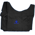 Ковры RENAULT T (автомат) (экокожа, черный, синий кант, синяя вышивка)