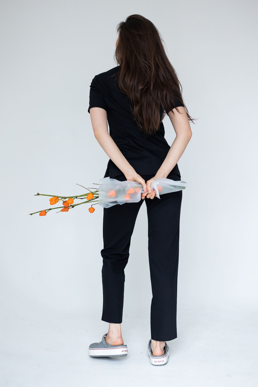 Блуза женская м222 toray стретч черный55