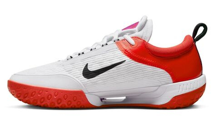 Мужские кроссовки теннисные Nike Zoom Court NXT HC - white/black/picante red/fuchsia dream