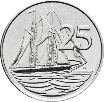 25 центов 1999-2017 Каймановы острова