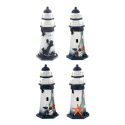 GAEM Фигурка декоративная "Маяк" (подсветка 3xLR44) , L11,5 W10 H26,5 см . 4в.