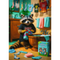 Pazl \ Puzzle \ Пазлы Puzzles - "1000 Premium Plus" - Raccoon Laundry Day