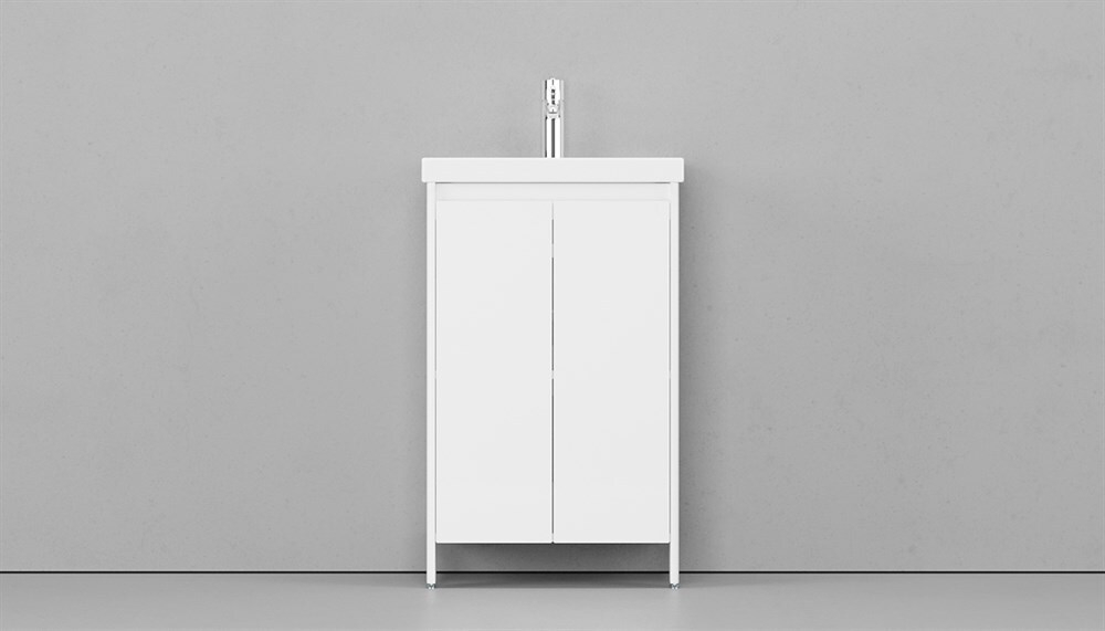 Тумба напольная VELVEX Klaufs 50.2D-616.216 с раковиной Cersanit COMO 50