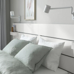Комплект изголовья двуспальной кровати - NORDLI IKEA/ НОРДЛИ ИКЕА, 160x200 см, белый