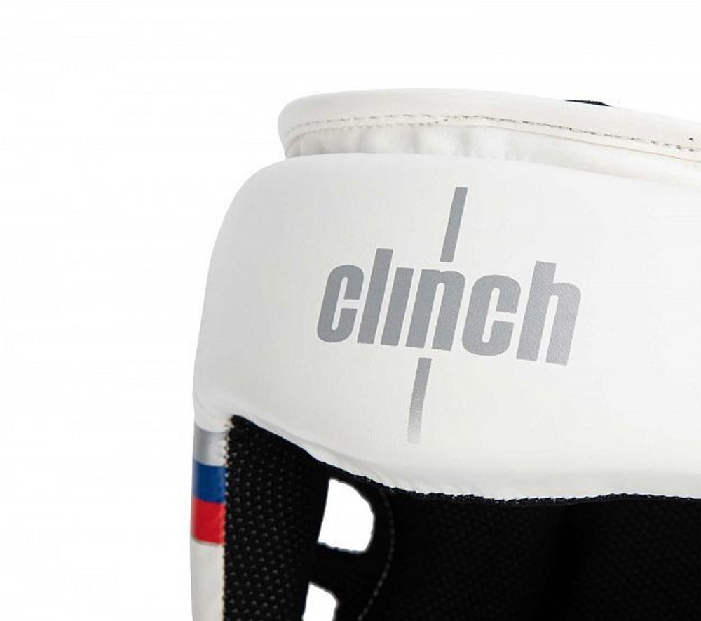 Шлем боксерский Clinch Olimp белый C112