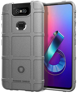 Чехол для Asus ZenFone 6 (ZenFone 6Z) цвет Gray (серый), серия Armor от Caseport