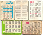 Набор из 5 переливных (стерео) Календариков . Мультфильмы СССР 1978, 1983, 1989, 1990 гг.