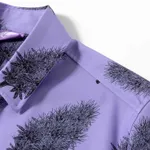 Рубашка YMKASHIX California Flower Фиолетовая