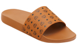 MCM Monogram Classic Printed Slippers Brown