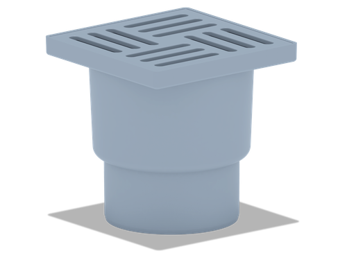 TA1212 Трап вер.вып.110 с решеткой из нержавеющей стали 15x15 (8)/(Е28 кор.пал.)