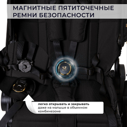 Детская коляска Sweet Baby Stella Plus Therma 2 в 1 427414 Black