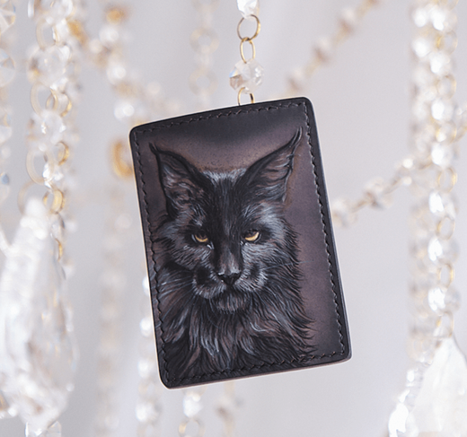 Кожаный картхолдер «Кысич»