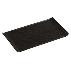 Блюдо прямоугольное 26*13 см h1,6 см с бортами Side Up2 Black Raw Stellar P.L. Proff Cuisine [4]