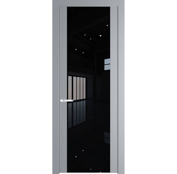 Межкомнатная дверь эмаль Profil Doors 1.7P смоки остеклённая