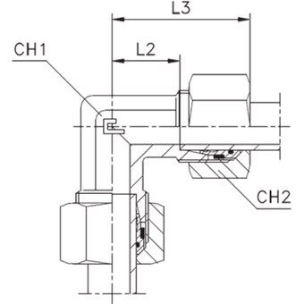 Соединение P90 DS16 24х1.5 (в сборе, B4)