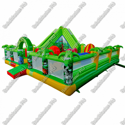 Надувной коммерческий батут "Джунгли"