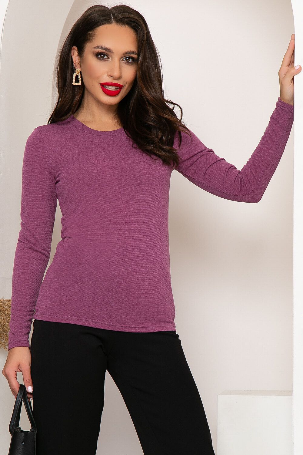 Лонгслив "Лея" (ягодный) Б4382 LT Collection (Акция)