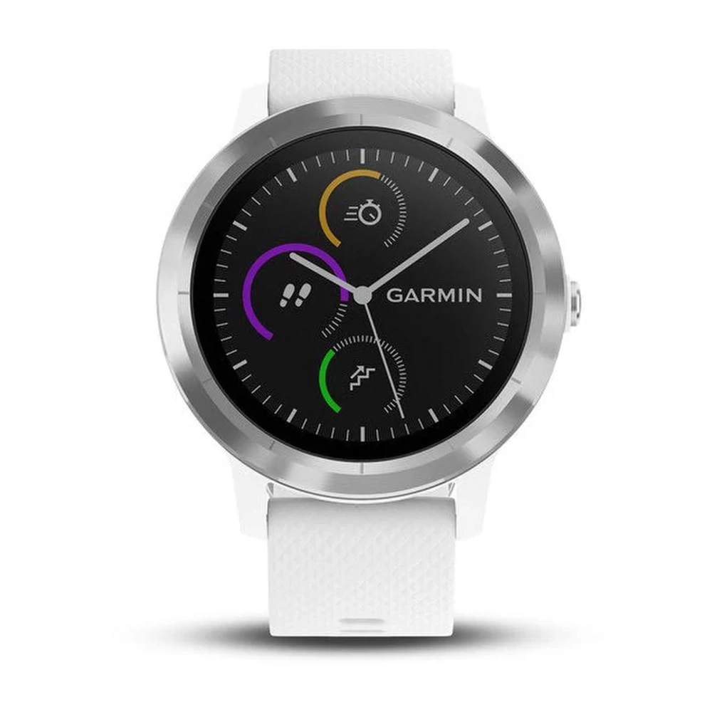 Часы для фитнеса Garmin vivoactive 3, серебристые, 010-01769-22