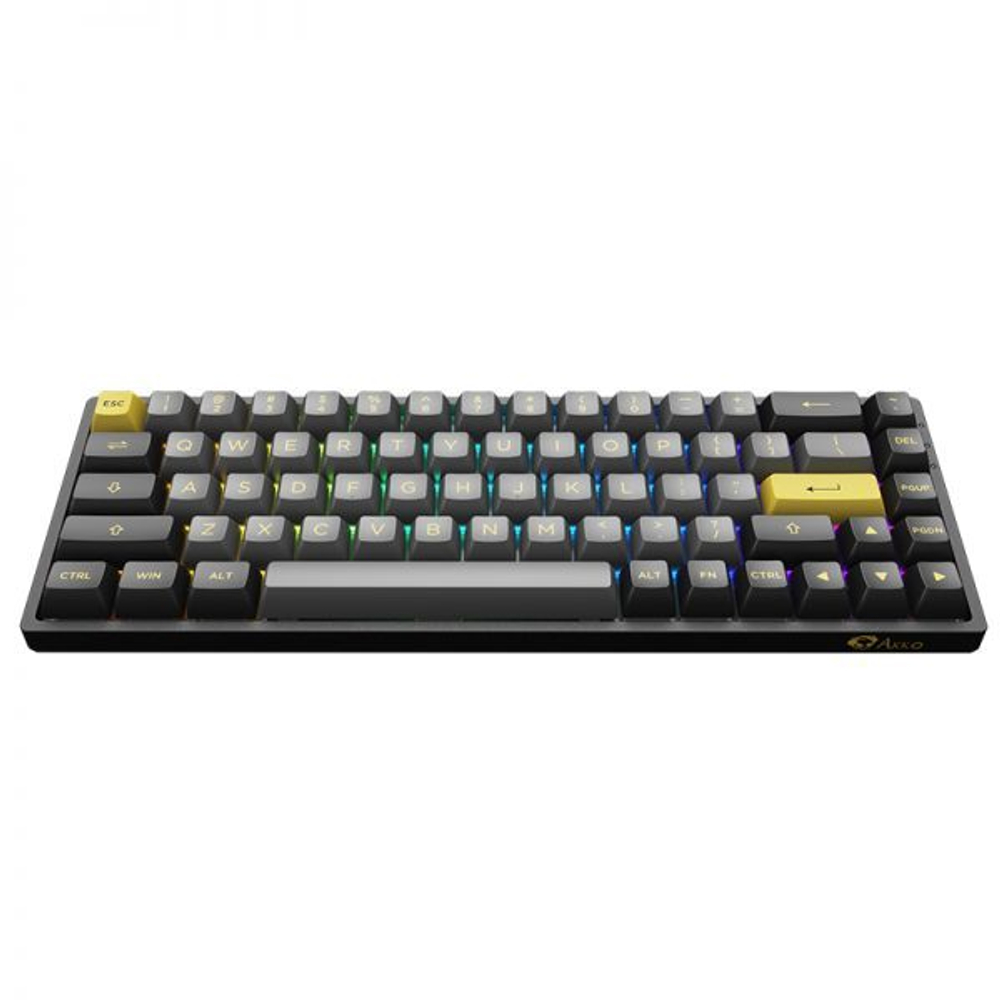 Игровая механическая клавиатура AKKO 3068B Plus Black&Gold CS Jelly Pink