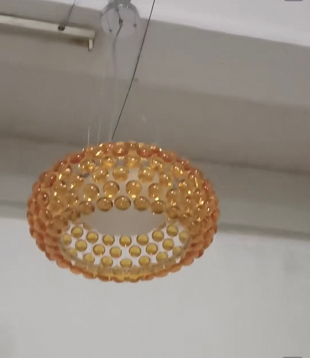 Pendant design lamp CABOCHE media by Foscarini (Amber)