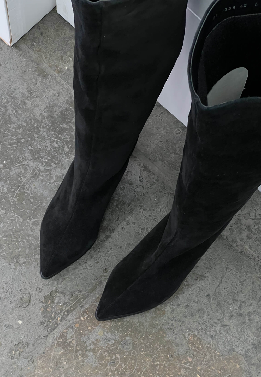 Ботфорты // Black // Suede