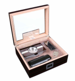 Хьюмидор Lubinski на 60 сигар со стеклом и подарочным набором, Эбеновое дерево