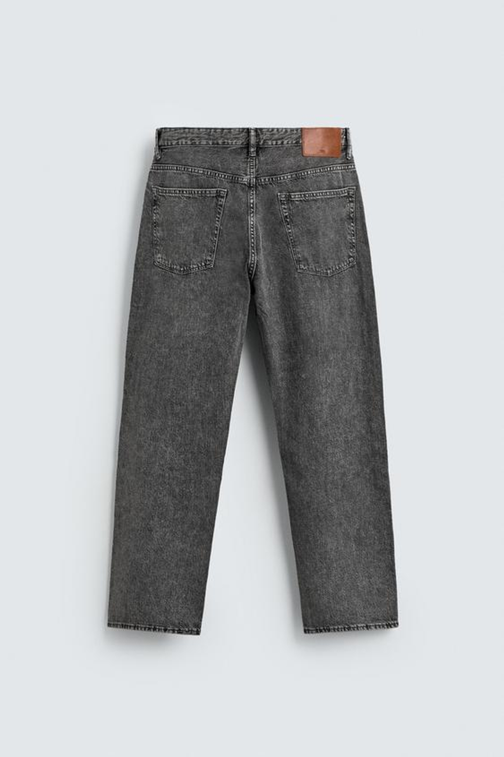 ZARA ДЖИНСЫ REGULAR FIT ОБЛЕГЧЕННЫЕ, СЕРЫЙ