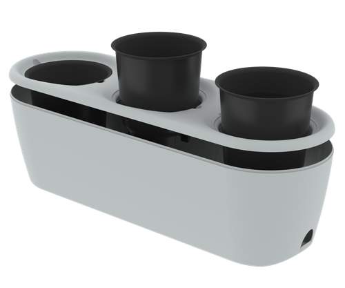 Кашпо Дивный сад АльтПласт серый (4лх3шт)