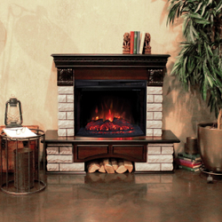 Электрокамин RealFlame Country Lux Rock AO античный дуб с очагом Evrika 25,5 LED