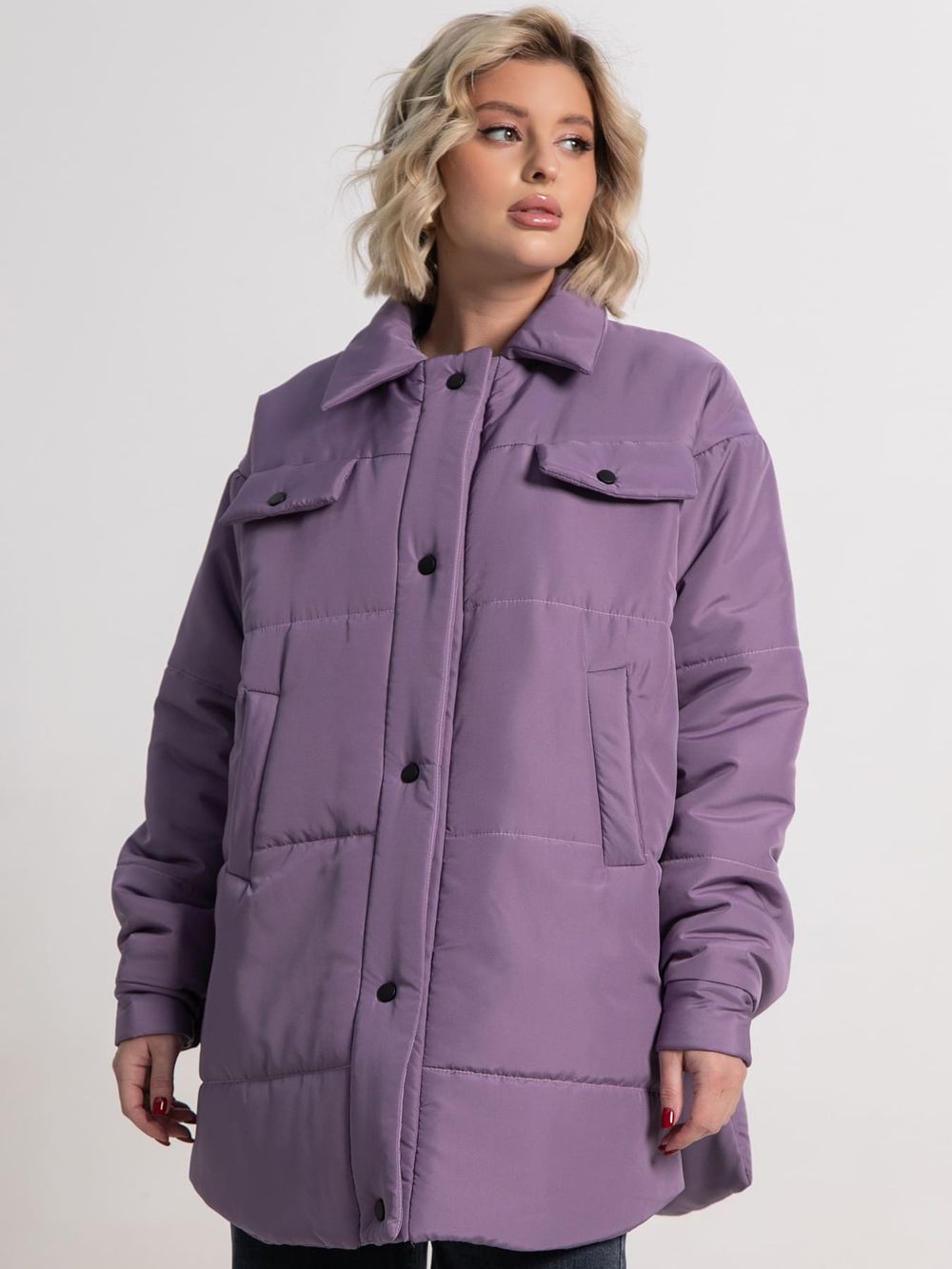 Куртка демисезонная Асель (фиолетовая) Б15318-39М LT Collection