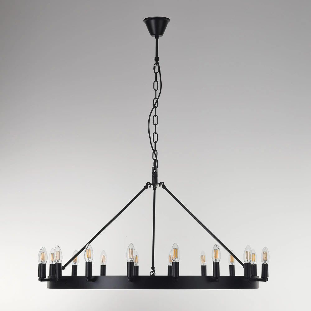 Citilux Смитсон CL470118 Люстра замковая подвесная Чёрная